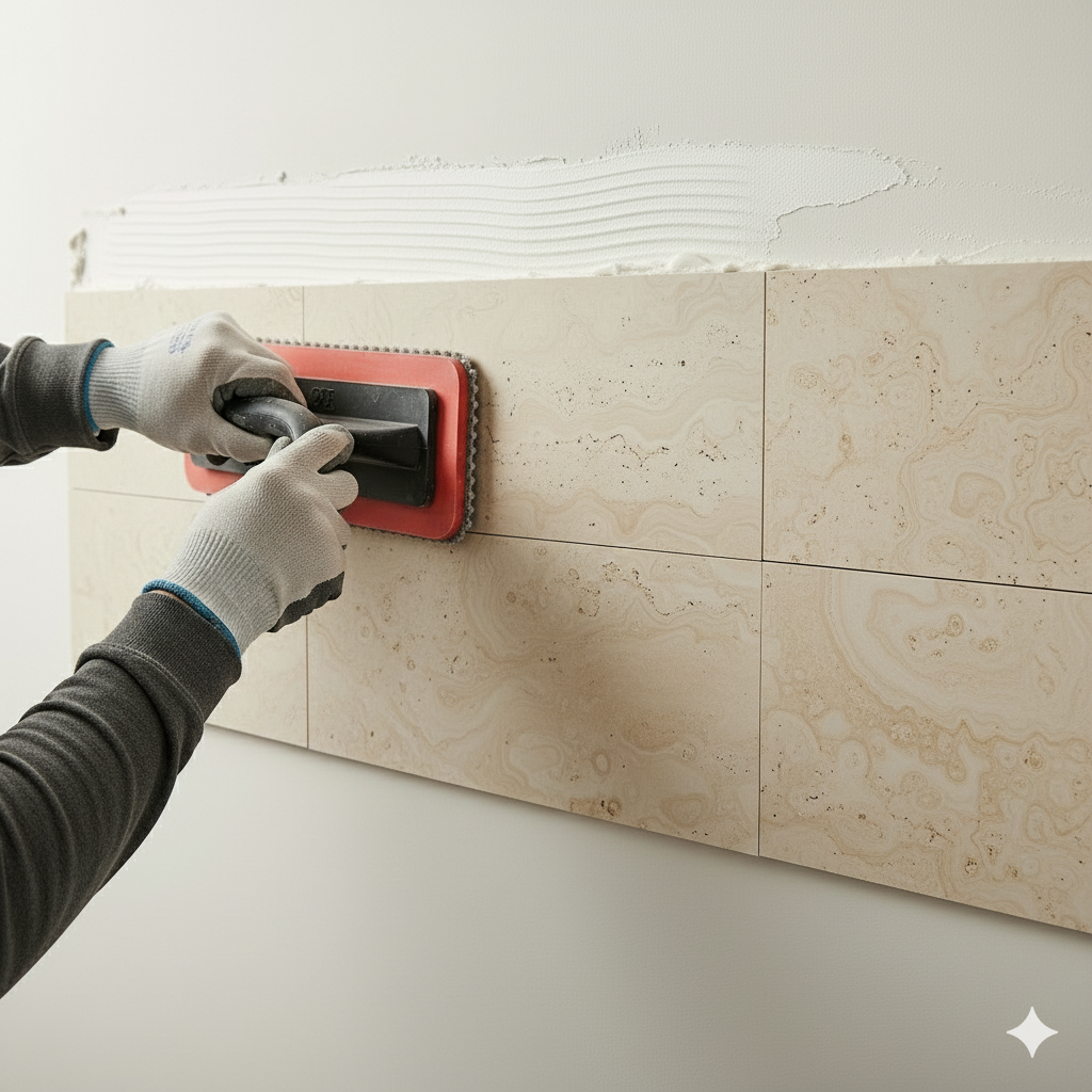 installation of flexible stone millennia stone